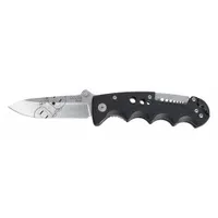SOG Folding Knife: 3 1/2 in Blade Lg, 4 in Closed Lg, 7 1/2 in Overall Lg, Plastic, Straight (MPN EL01-CP)