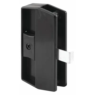 PRIME-LINE Sliding Handle and Latch Kit, Black, 3-3/4 in H x 3/8 in L - Screen Door Hardware