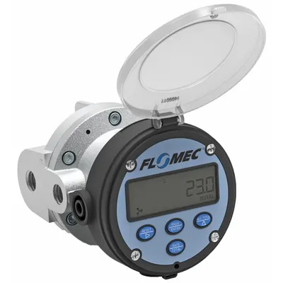 FLOMEC Electronic Flowmeter: Oval Gear Flow Meter, Fuel Oils/Fuels/Grease/Lubricants/Oils - Oval Gear Totalizers