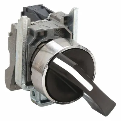 SCHNEIDER Selector Switch: 22 mm Panel Mounting Size, 2 Positions, Extended Lever - Selector Switches