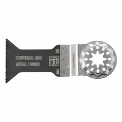 Starlock mounted blades for precision cutting applications. Sold as a 3-pack with an overall length of 2 1/8 in. Suitable for cutting sheet metal in metal fabrication, HVAC ductwork, and automotive repair.