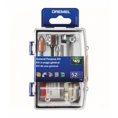 DREMEL Rotary Tool Accessory Kit: Rotary Tool Accessory Kit, 52 Pieces - Rotary Tool Bit & Attachment Sets