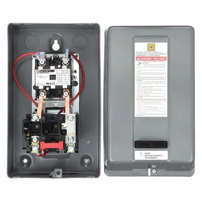 SQUARE D Definite Purpose Magnetic Motor Starter: Non-Reversing, 2 Poles - Enclosed Non-Reversing Starters with Thermal Overloads