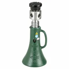 Steel-bodied screw jack with a 20-ton load capacity and 20 3/4-inch maximum lift. Screw adjustment actuator provides precise positioning for heavy loads in industrial maintenance, manufacturing, and material handling applications.