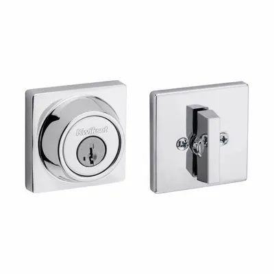 KWIKSET Single Cylinder Deadbolt: Cylindrical, 1 3/4 in Door Thick - Max - Standard Cylindrical Deadbolts