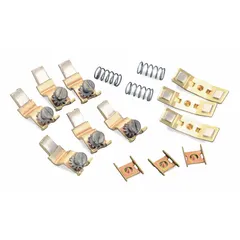 Set of three movable contacts for use with Square D 8536SA starters and 8502SA contactors. Used to replace worn contacts in industrial motor control applications, maintaining electrical switching performance.
