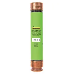 Class RK5, FRS-R Series, time-delay, 17.5 A, non-indicating cylindrical fuse rated 600 V AC and 300 V DC. Designed for branch-circuit protection of motor circuits, transformers, and other inductive loads in industrial control panels and distribution equipment.