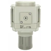 SMC Regulator: Die-Cast Aluminum, 3/8 in NPT, 7.251887 psi to 123.2821 psi, 1 MPa Max Op Pressure (MPN AR40K-06-D)