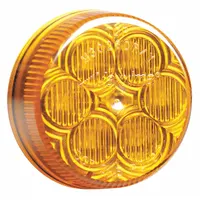 MAXXIMA Clearance Marker Light: Clearance Light, LED, Round, Surface Mount, Amber, Grommet, IP67 (MPN M34260Y)