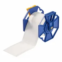 Pre-Cut Label Stock Roll: 4 21/64 in x 2 61/64 in, Acrylic, Aggressive Adhesive/Permanent Adhesive (MPN JPSL-261-2569)