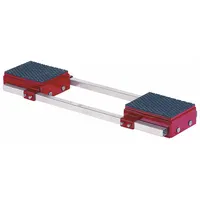GKS-PERFEKT Machine Roller: 88,000 lb, 7 1/8 in Deck Ht, 17 in L x 15 in W, (16) Rollers, Fixed, Red (MPN 3-11770)