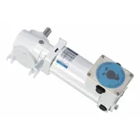 This right angle gearmotor combines a permanent magnet DC motor with a 40:1 gearbox, delivering 62 RPM output speed and 135 in-lb maximum torque at 90V DC. The TENV enclosure and 3.7 A full load current suit applications requiring washdown capability, such as food processing, packaging, and material handling equipment