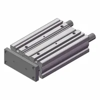 SMC Guided Cylinder: 32 mm Bore Dia, 100 mm Stroke Lg, Ball Bushing, Through Hole Mounting, Aluminum (MPN MGPL32-100AZ)