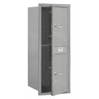 Mailbox: 4C, 2 Doors, Horizontal, 41 3/8 in H x 17 in W x 16 1/2 in D, Recessed Mounting, Lockable (MPN 3711S-2PAFU)