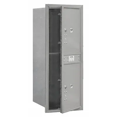 SALSBURY INDUSTRIES Mailbox: 4C, 2 Doors, Horizontal, 41 3/8 in H x 17 in W x 16 1/2 in D, Recessed Mounting - Multi-Unit Mailboxes