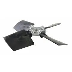 Replacement fan blade for HVACR systems. Moves air across coils or heat exchangers to maintain system temperature and efficiency. Suitable for use in air handlers, condensers, and rooftop units.