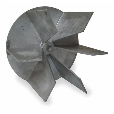 Dayton Replacement Blower Wheel: Radial, 12 1/2 in Dia, CW/CCW, Aluminum Wheel - Radial Blade Blower Wheels