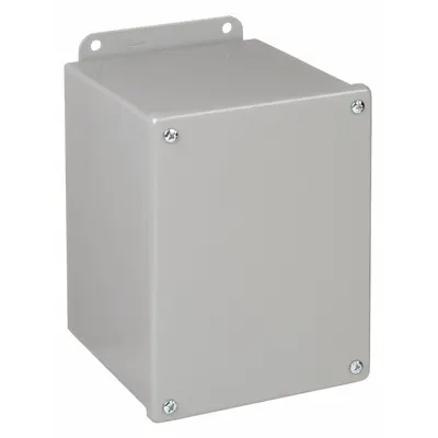 HOFFMAN Enclosure: Steel, 10 in x 10 in x 4 in, NEMA 12/13, Solid Cover - Steel Dust-Tight Enclosures