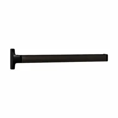 This FALCON exit device is a concealed vertical rod push bar with a touchbar style and lever outside trim, finished in brown. It is designed for commercial door applications requiring secure egress. Not ADA compliant and not ligature-resistant.