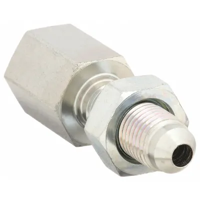 AEROQUIP Hydraulic Hose Adapter: 1/8 in x 1/4 in Fitting Size, Female x Male, NPTF x JIC - NPTF-to-JIC Steel Hydraulic Hose Adapters