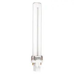 This 13-watt T4 twin-tube compact fluorescent lamp provides 2700K warm-white light. It features a 2-pin GX23 base and is dimmable for adjustable brightness. Suitable for use in compatible fixtures in commercial and residential settings.