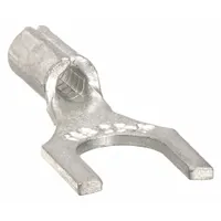 STA-KON Fork Terminals: Bare, #8 Stud Size, 18 AWG – 14 AWG Wire Range, Std Fork, 600 V (MPN B14-8F)