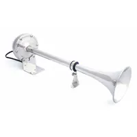 FIAMM Electric Horn: 12V DC, Full Tone, Electric, Silver, Unfinished, 115 dB Sound Level - Max (MPN 75530)