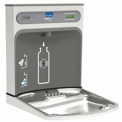 ELKAY Bottle Filler Retrofit Kit: Sensor, 18 7/8 in Ht, 3 5/8 in Wd, Stainless Steel - Drinking Fountain Bottle Filler Addition Retrofit Kits