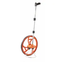 KESON Measuring Wheel: 9,999 ft Range, Fixed Handle Handle, Spoked Single Wheel, Rubber Tread, 23 in (MPN RR418)