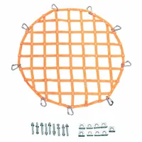 This 7 ft long, orange perimeter netting is a net system component for worker fall protection in hatch safety applications. It features a round shape and complies with ANSI standards