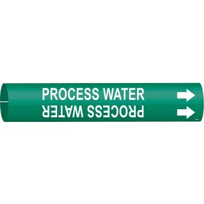 BRADY Process Water Snap-On Pipe Marker - Process Water Snap-On Pipe Markers