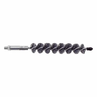 GOODWAY Tube Brush: Threaded Connection, Nylon, 7/16 in to 5/8 in, 1/4"-28 Male - Brushes for Heat Exchanger Cleaning Equipment