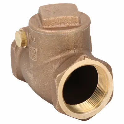MILWAUKEE VALVE Low Lead Swing Check Valve: Swing, Inline Valve Body, 1 1/2 in Pipe Size - Lead-Free Bronze Inline Swing Check Valves