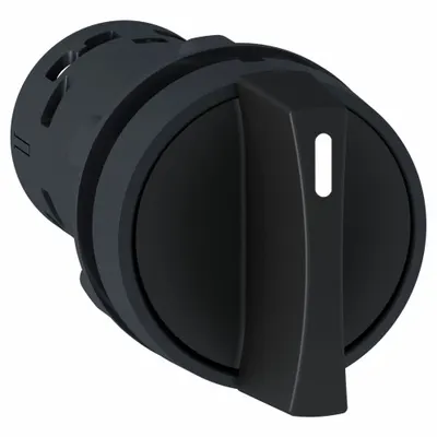 SCHNEIDER Selector Switch: 22 mm Panel Mounting Size, 3 Positions, Short Lever, 2NO - Selector Switches