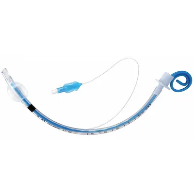 MEDSOURCE Cuffed Endotracheal Tube, 5 mm, Sterile, PVC, White, Disposable - Endotracheal Tubes