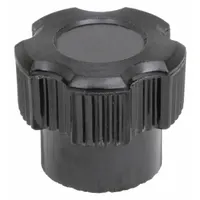 This DAVIES 5-arm knob features a thermoset construction with a 1/4"-20 threaded hole and 60 mm thread length. The 1-inch diameter knob provides a comfortable grip for manual adjustment. Commonly used for clamping, positioning, and securing components on machinery, jigs, and fixtures