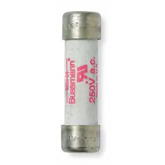 Fast-acting cylindrical fuse rated 5 A, 250 V AC and 250 V DC. Non-indicating type from the FWX series. Suitable for overcurrent protection in AC/DC circuits.