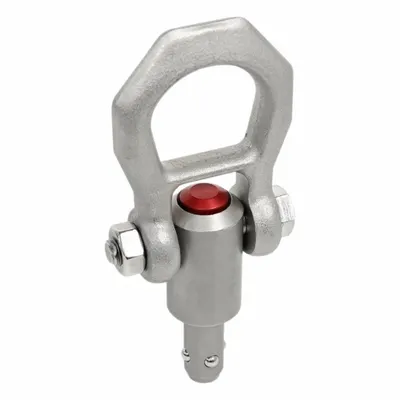JW WINCO Quick-Release Hoist Ring: Stainless Steel, 1,079 lbf Load Limit - Corrosion-Resistant Quick-Release Pivot-Only Hoist Rings