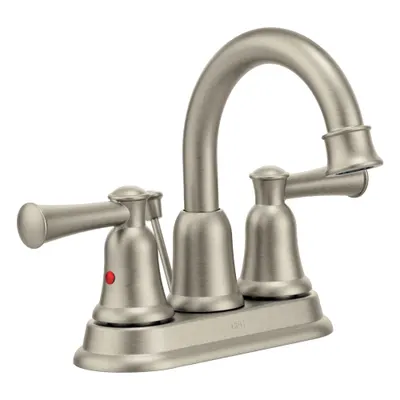 CLEVELAND FAUCET GROUP Bathroom Faucet: Capstone, Metal, Brushed Nickel Finish - Centerset Handle Bathroom Faucets