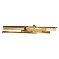 This Grade 2 medium-duty concealed-mount door closer from LCN features a track arm, non-hold-open function, and adjustable spring for interior doors. The bronze finish and ADA compliance make it suitable for commercial or institutional settings where controlled closing speed and concealed installation are required. Dimensions: 8 3/4 in length by 1 3/8 in width.