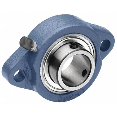 TRITAN 2 Bolt Flange Bearing: Radial Ball, 1 1/4 in Bore, Cast Iron, Set Screws - General Purpose Flange-Mount Ball Bearings