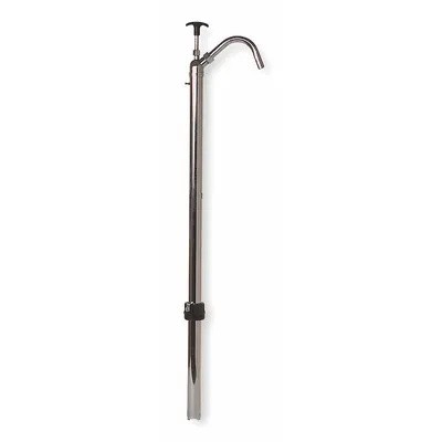 Dayton Hand Pump: Piston Action, Pump with Spout, Steel Housing, 20 oz per stroke - Down-Stroke Drum Pumps