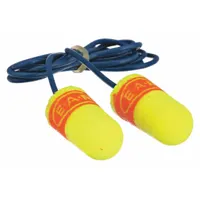 3M Ear Plugs: Bullet, 32 dB NRR, Metal-Detectable, Corded, Disposable, Roll-Down, 200 PK (MPN 311-4109)
