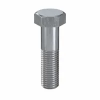 Hex Head Cap Screw: Steel, Class 8.8, Zinc Plated, M16, Metric, 60 mm lg, Partially Threaded, 25 PK (MPN HF08160600-025P1)