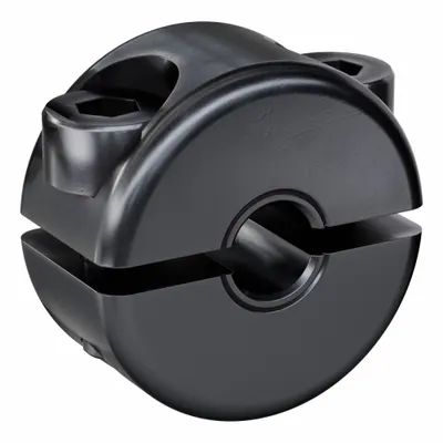 RULAND MANUFACTURING Shaft Collar: 2-Piece, Metric, Round, Clamp-On, 4 mm Bore Dia - Steel Shaft Collars