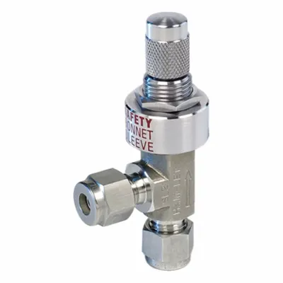 HAM-LET Plumbing Needle Valves: Angle Valve Body, 316 Stainless Steel, Let-Lok x Let-Lok - Stainless Steel Angle-Body Metering Needle Valves