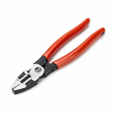 CRESCENT Linemans Plier: 8 in Overall Lg, 1 1/2 in Jaw Lg, 1/4 in Jaw Wd, 1/2 in Jaw Thick - Multipurpose Lineman's Pliers