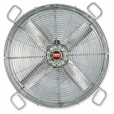 Dayton Transformer Cooling Fan: 4,600 cfm Airflow @ 0.000 in SP, 20 in Blade Dia - Guard- and Tubular-Mounted Transformer Cooling Fans