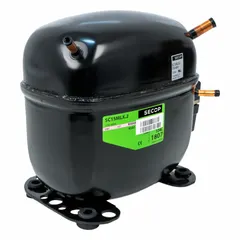 Hermetic reciprocating compressor for R-507 refrigerant. Provides 5,120 BtuH cooling capacity with a 3/4 hp motor. Discharge line connection size is 1/4 in. Suitable for commercial refrigeration systems requiring medium- to low-temperature operation.