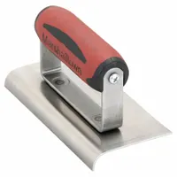 MARSHALLTOWN Hand Edger: Carbon Steel, 6 in Blade Lg, 3 in Blade Wd, DuraSoft, 4 1/2 in Handle Lg (MPN 136D)